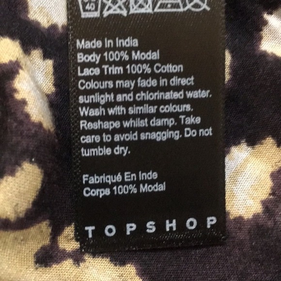 NWT TOPSHOP Tie Dye Print Maxi Beach Cover Up Dress With Slit Size‎ 8-10 - Picture 7 of 9